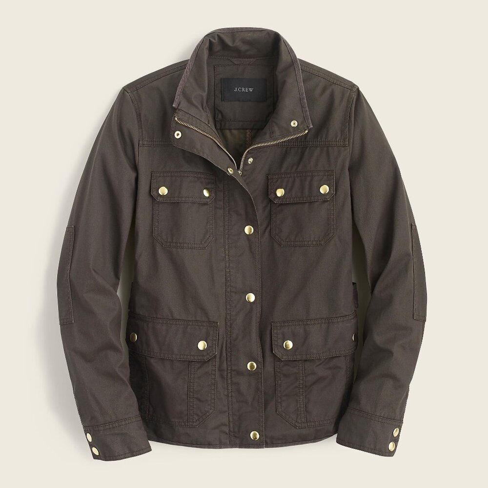 J. Crew Downtown Field Jacket, Mossy Brown Size S